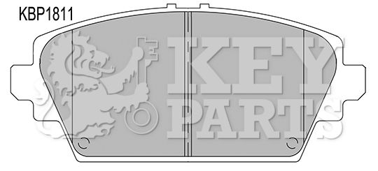 KEY PARTS Комплект тормозных колодок, дисковый тормоз KBP1811